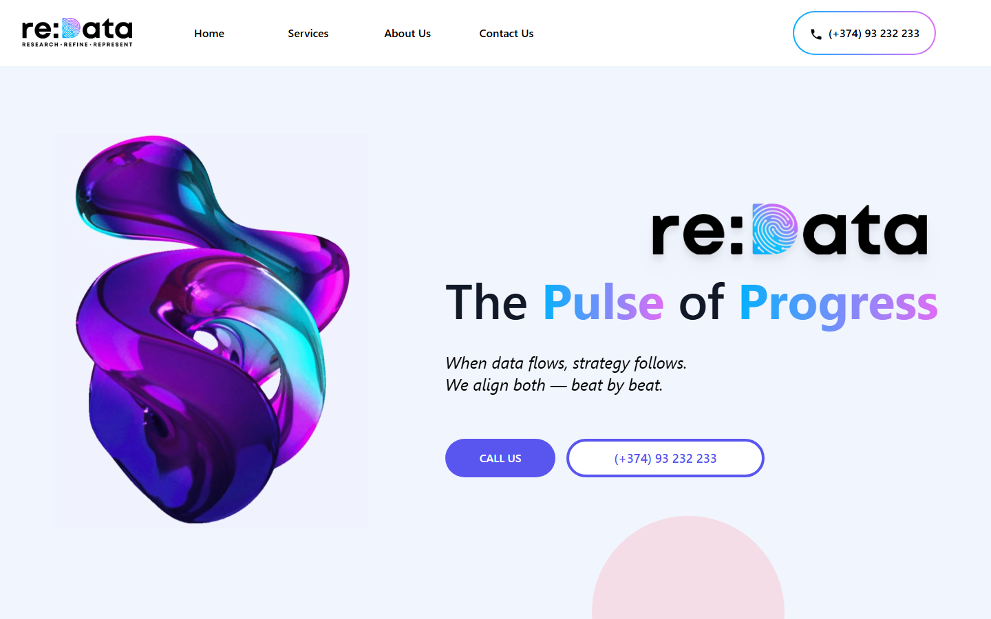 re:Data — website screenshot